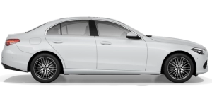 Auto sedán clase C vista lateral - Mercedes Benz