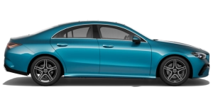 Auto sedán CLA vista lateral - Mercedes Benz