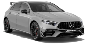 Auto hatchback clase A vista frontal - Mercedes Benz